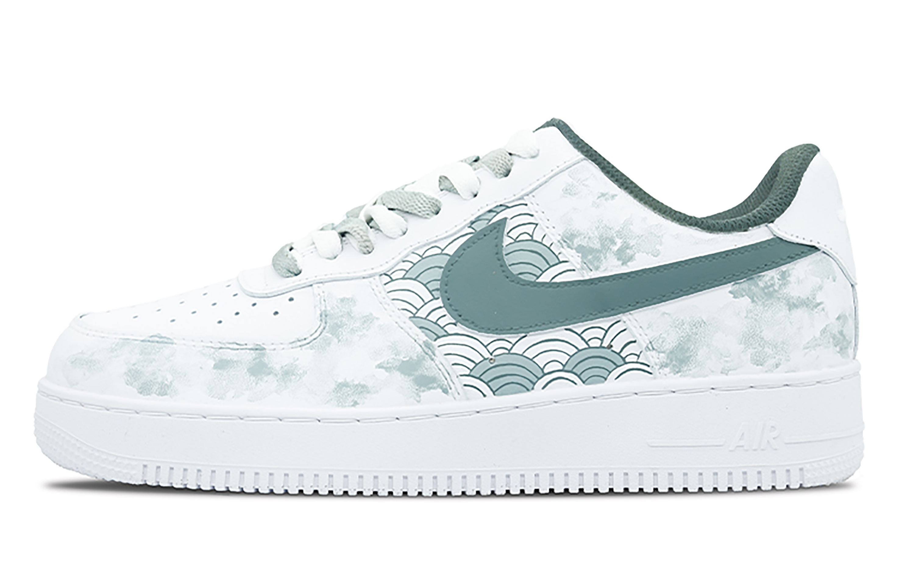 Buy (W) 나이키 에어포스 1 로우 '설날 회녹색' (Nike Air Force 1 Low '설날 회녹색') DD8959-100(Team28-女款国风祥云)