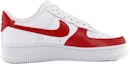 Order 【定製球鞋】Nike Air Force 1 Low 潮流兔年 中國紅 過年好 低幫 板鞋 女款 純白