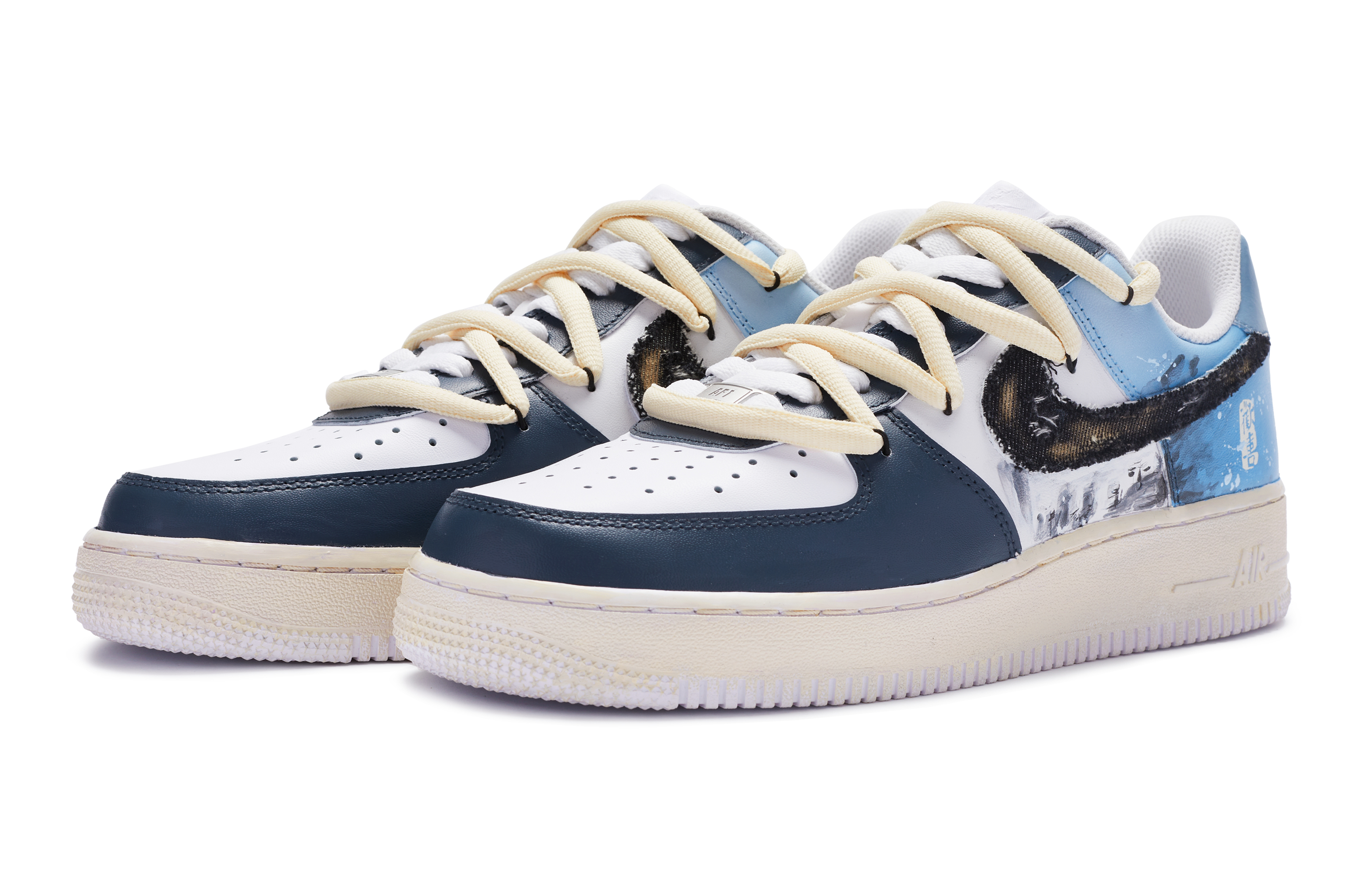 Lookbook (W) [定制鞋款] Nike Air Force 1 低帮 '中国山水' DD8959-100(TeamR-女款万里山河)