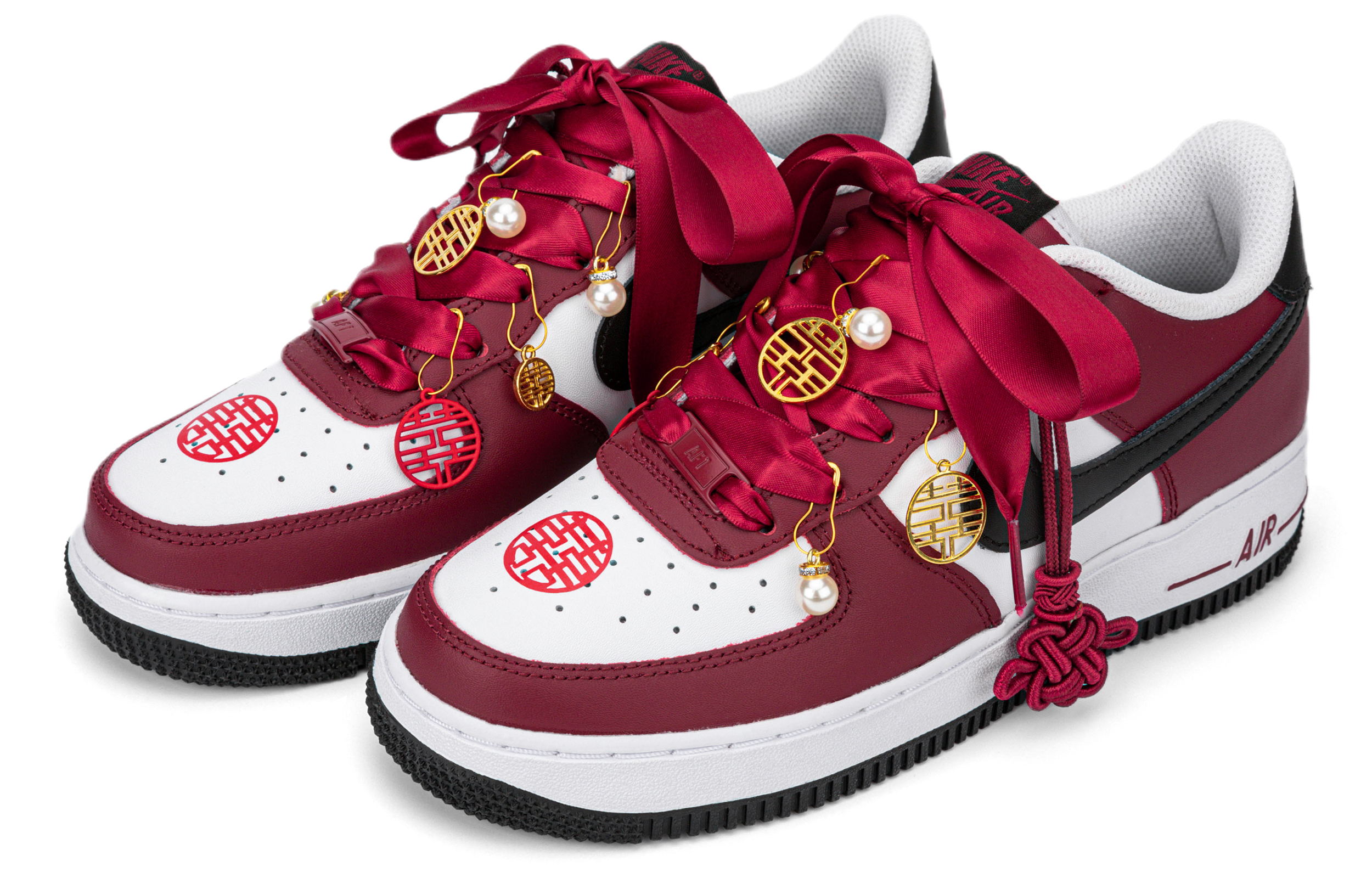 [Custom Shoes] (W) Nike Air Force 1 Low 'Chinese Wedding' 圖 4