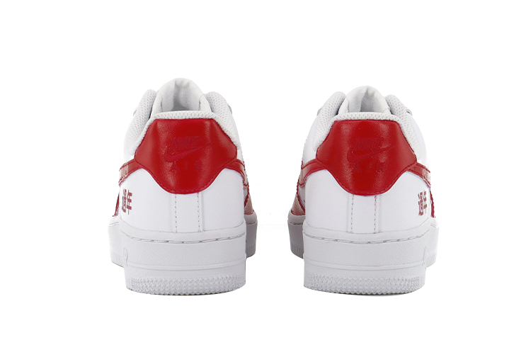 Purchase 【定製球鞋】Nike Air Force 1 Low 潮流兔年 中國紅 過年好 低幫 板鞋 女款 純白
