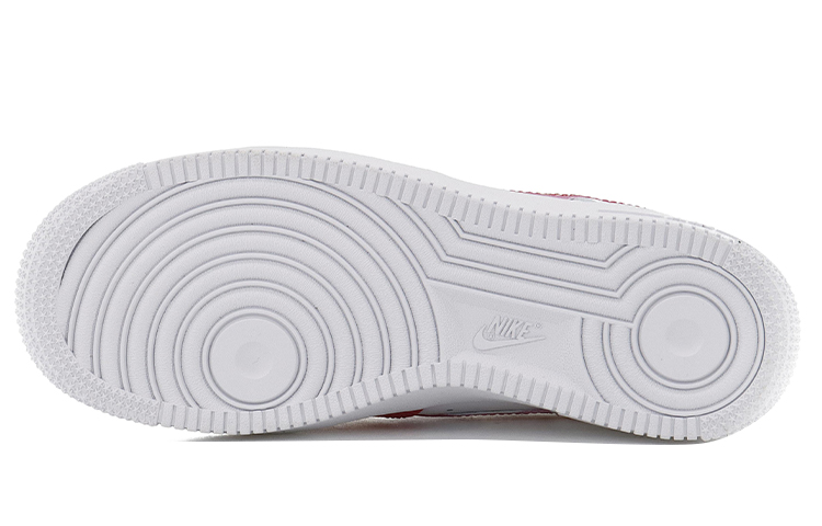 Details for 【定製球鞋】Nike Air Force 1 Low 潮流兔年 中國紅 過年好 低幫 板鞋 女款 純白