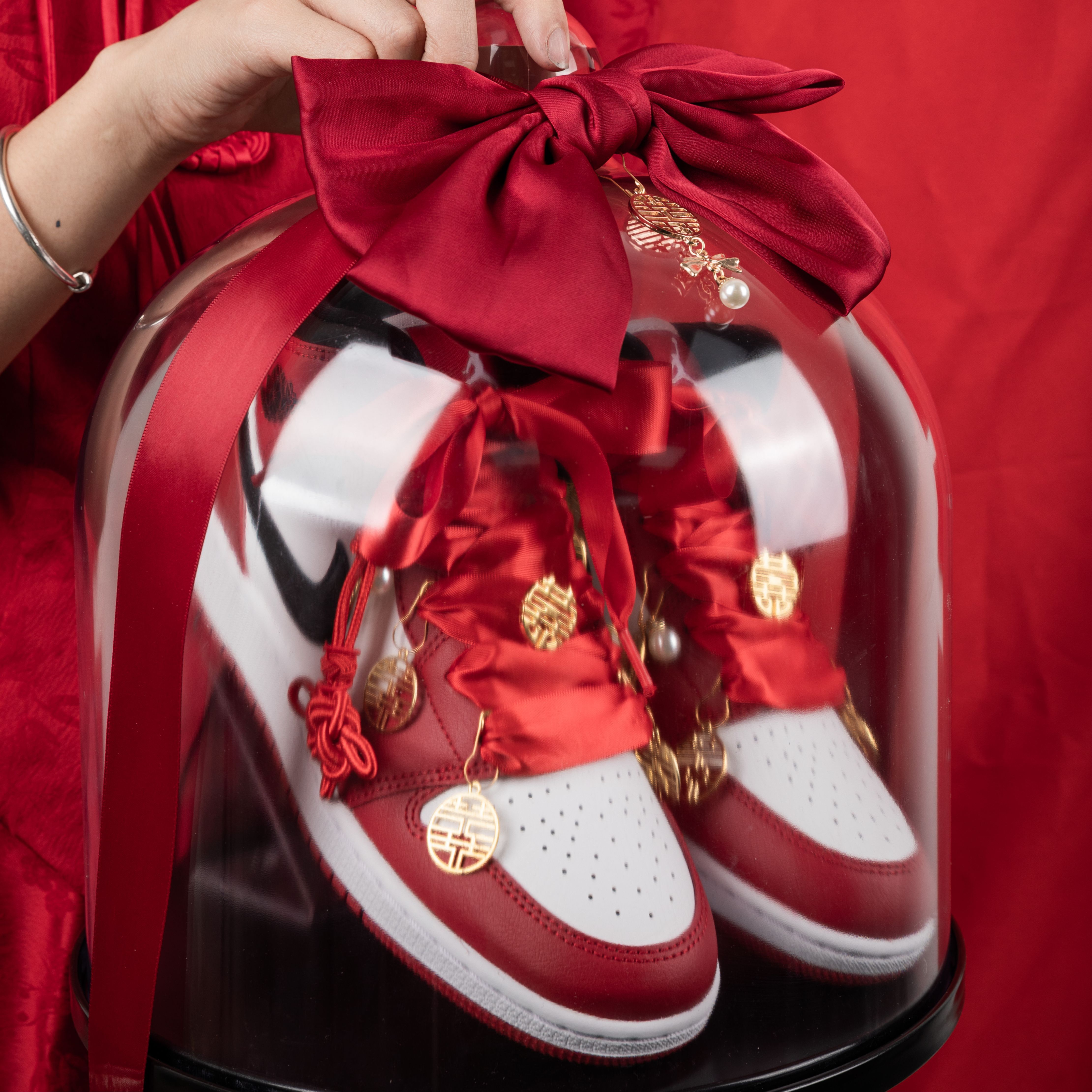 [Custom Shoes] (W) Nike Air Force 1 Low 'Chinese Wedding' 圖 8