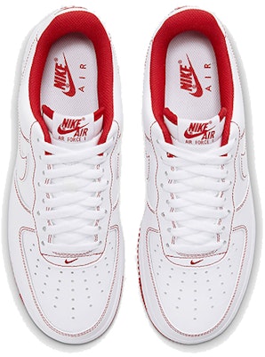 (W) 나이키 에어포스 1 로우 '붉은 매듭' (50 characters) CW1575-100(TeamE-中国结女款红黄喷绘) 2