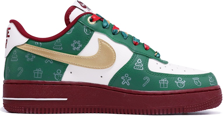 (W) 나이키 에어포스 1 로우 '크리스마스 눈송이' DQ7582-100(TeamTen-女款圣诞绿金钩) Order (W) 나이키 에어포스 1 로우 '크리스마스 눈송이' DQ7582-100(TeamTen-女款圣诞绿金钩)