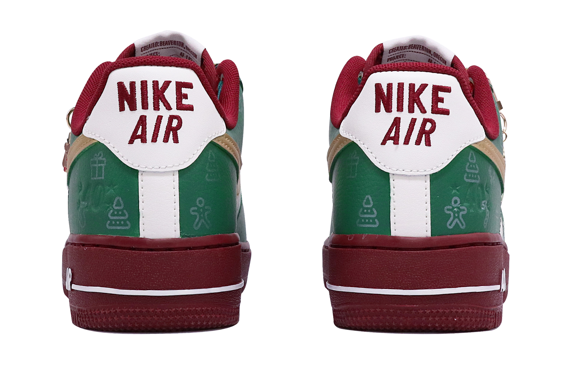 Purchase (W) 나이키 에어포스 1 로우 '크리스마스 눈송이' DQ7582-100(TeamTen-女款圣诞绿金钩)