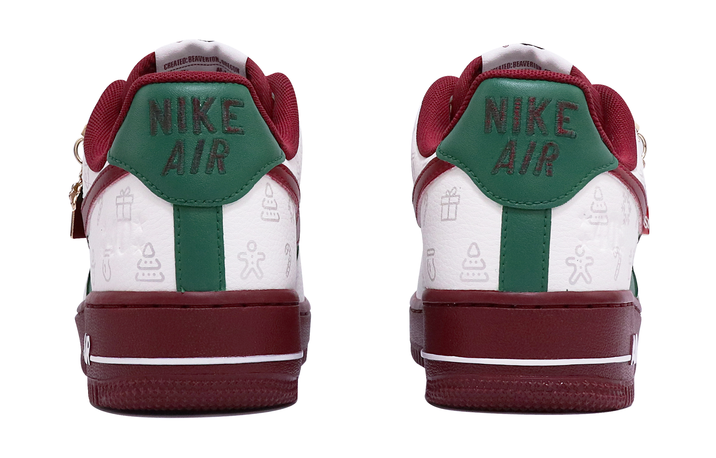 Purchase (W) 나이키 에어포스 1 로우 '크리스마스 빈티지' (80자) DQ7582-100(TeamTen-女款圣诞绿银雪花)