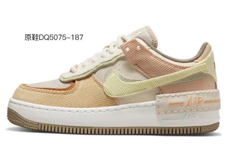 Sizing (W) 나이키 AF1 로우 '크리스마스 패치워크 - 브라운 그린' DQ5075-187(Team叁-女款贴布圣诞QD)
