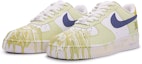 Lookbook 【訂製球鞋】Nike Air Force 1 Low Triple White 四葉草流體 流體藝術 情侶 達文西訂製 低幫 板鞋 女款 白綠
