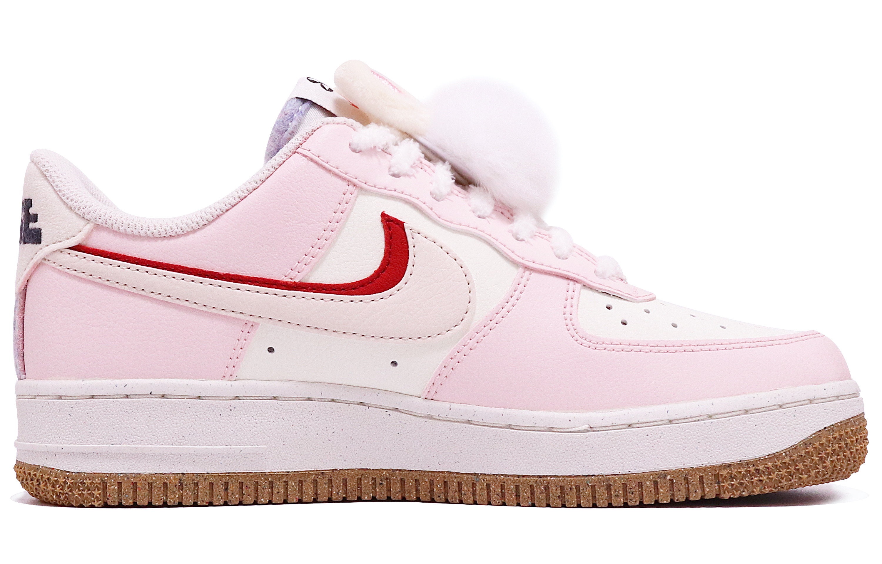 Order (W) [Kasut Custom] Nike Air Force 1 Low 'CNY Jumping Rabbit' Edisi Tahun Arnab DX6065-101(TeamTen-女款跳兔粉S-BOX)