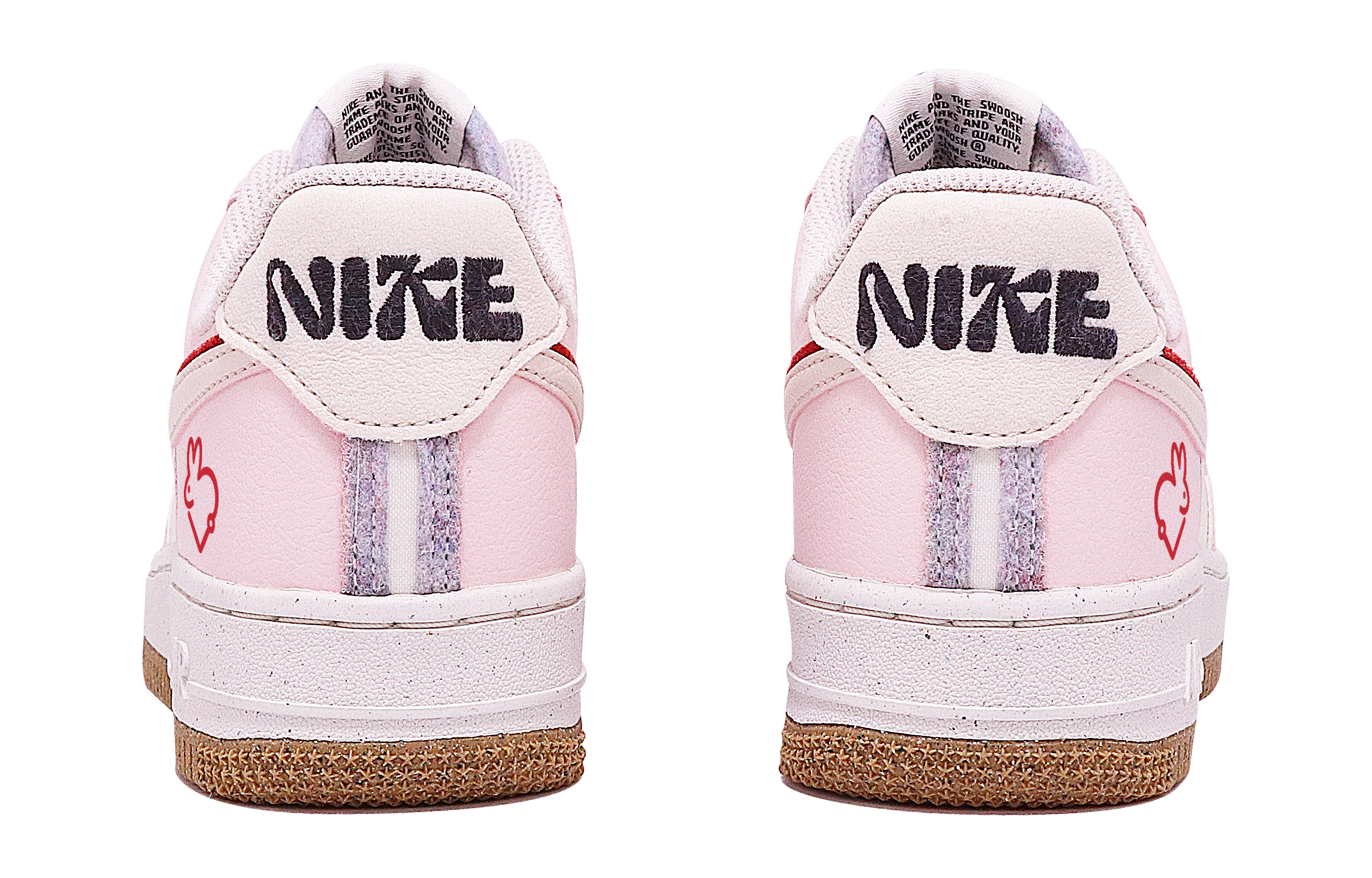 Shop 【定制球鞋】Nike Air Force 1 Low 82 CNY限定 情人兔 減齡少女 休閒 低幫 板鞋 女款 粉白