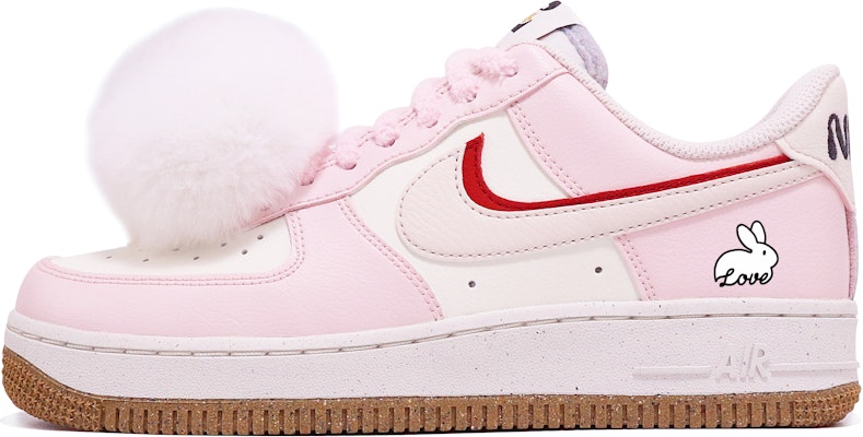 (W) 【定制鞋款】耐克空军1号低帮'白兔粉白'春节特别版 DX6065-101(TeamTen-女款白兔球粉) Buy (W) 【定制鞋款】耐克空军1号低帮'白兔粉白'春节特别版 DX6065-101(TeamTen-女款白兔球粉)