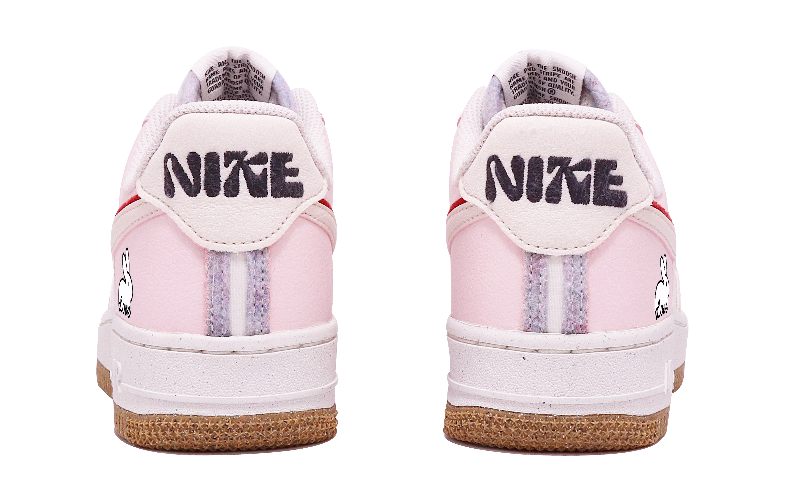 Shop (W) 【定制鞋款】耐克空军1号低帮'白兔粉白'春节特别版 DX6065-101(TeamTen-女款白兔球粉)