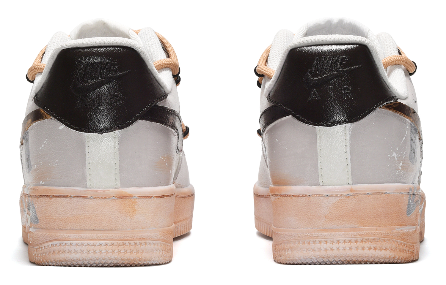 Shop (W) Zapatillas Nike Air Force 1 Low 'Splash Té con Leche y Cacao' DD8959-100(TeamE-女款可可奶茶黑灰棕)