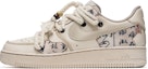 Buy 【客製化球鞋】Nike Air Force 1 Low 空軍一號 野鶴製造 咖啡染 窈窕淑女書法 特殊配件 低筒 溜板鞋 女款 米