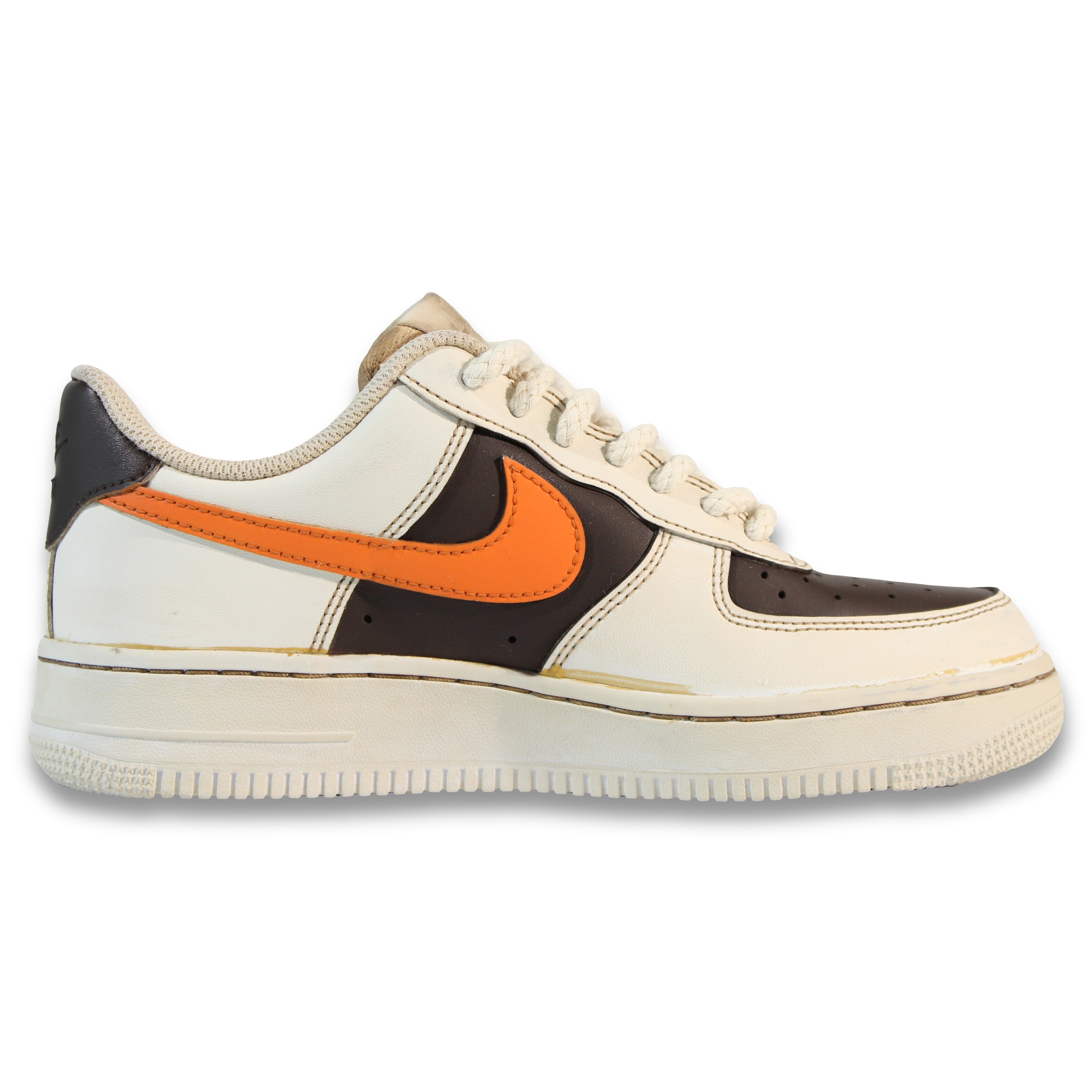 Order (W) 나이키 에어포스 1 로우 '커피빈 빈티지 딥다이' (Nike AF1 로우 '커피빈 딥다이') DD8959-100(Team30-咖啡豆空军)