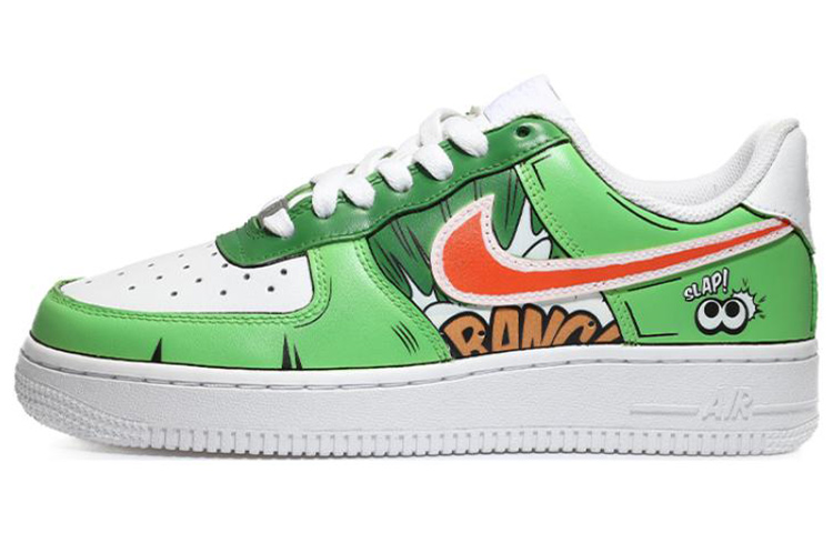 Buy (W) [カスタムシューズ] (女性用) ナイキ エア フォース 1 ロー 'コミックストリップ グリーンアウトライン' DD8959-100(Team10-漫画二次元绿)