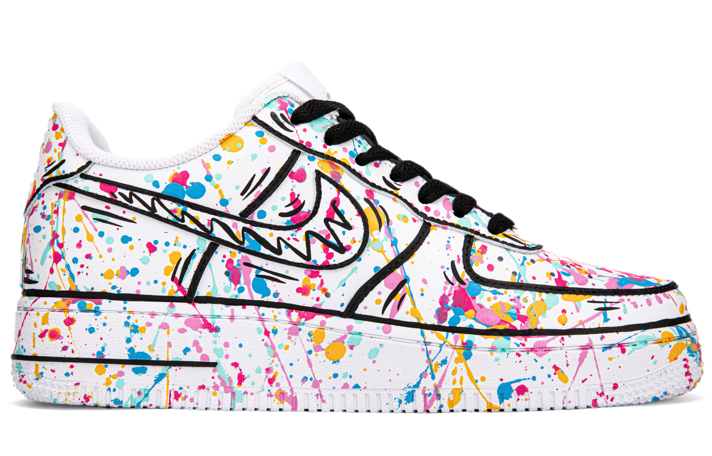 Order (W) [Zapatillas Personalizadas] Nike Air Force 1 Low 'Comic Graffiti' DD8959-100(Team18-AF1彩色泼墨二次元）