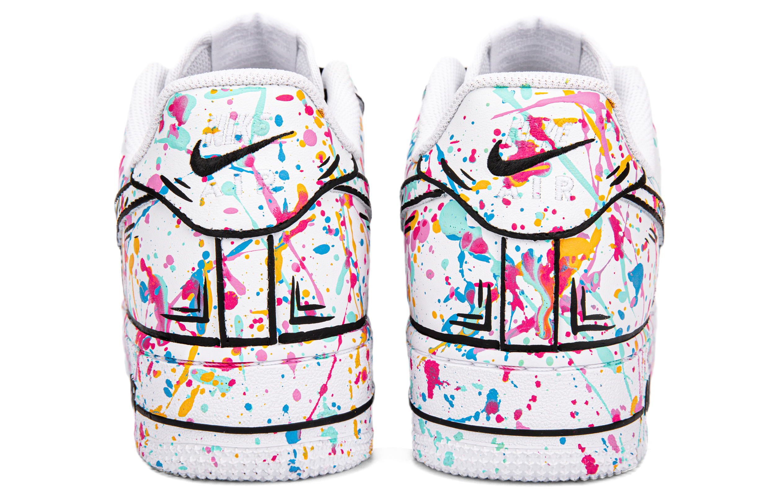 Shop (W) [Zapatillas Personalizadas] Nike Air Force 1 Low 'Comic Graffiti' DD8959-100(Team18-AF1彩色泼墨二次元）