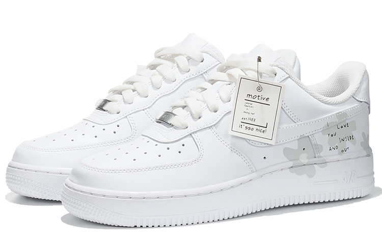 Shop (W) [定制鞋] 耐克空军一号低帮‘忏悔白’ DD8959-100(Team62-告白)