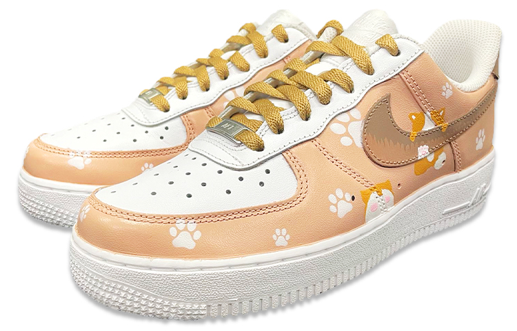 Lookbook (W) [定制鞋] 耐克Air Force 1 Low '柯基情人节定制款' 315115-112（TeamE--情人节手绘柯基）
