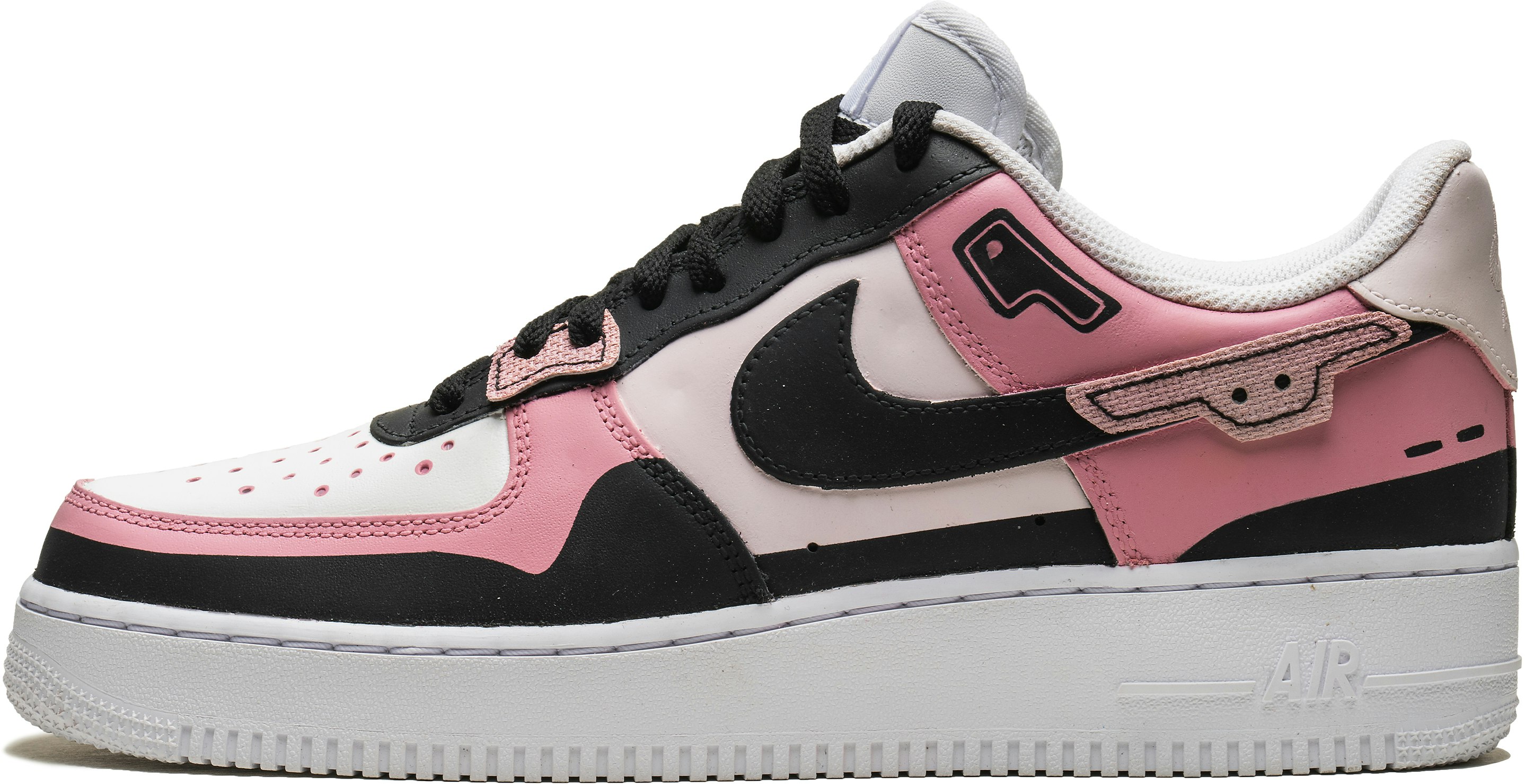 custom-shoes-women-nike-air-force-1-low-crane-night-walk-black