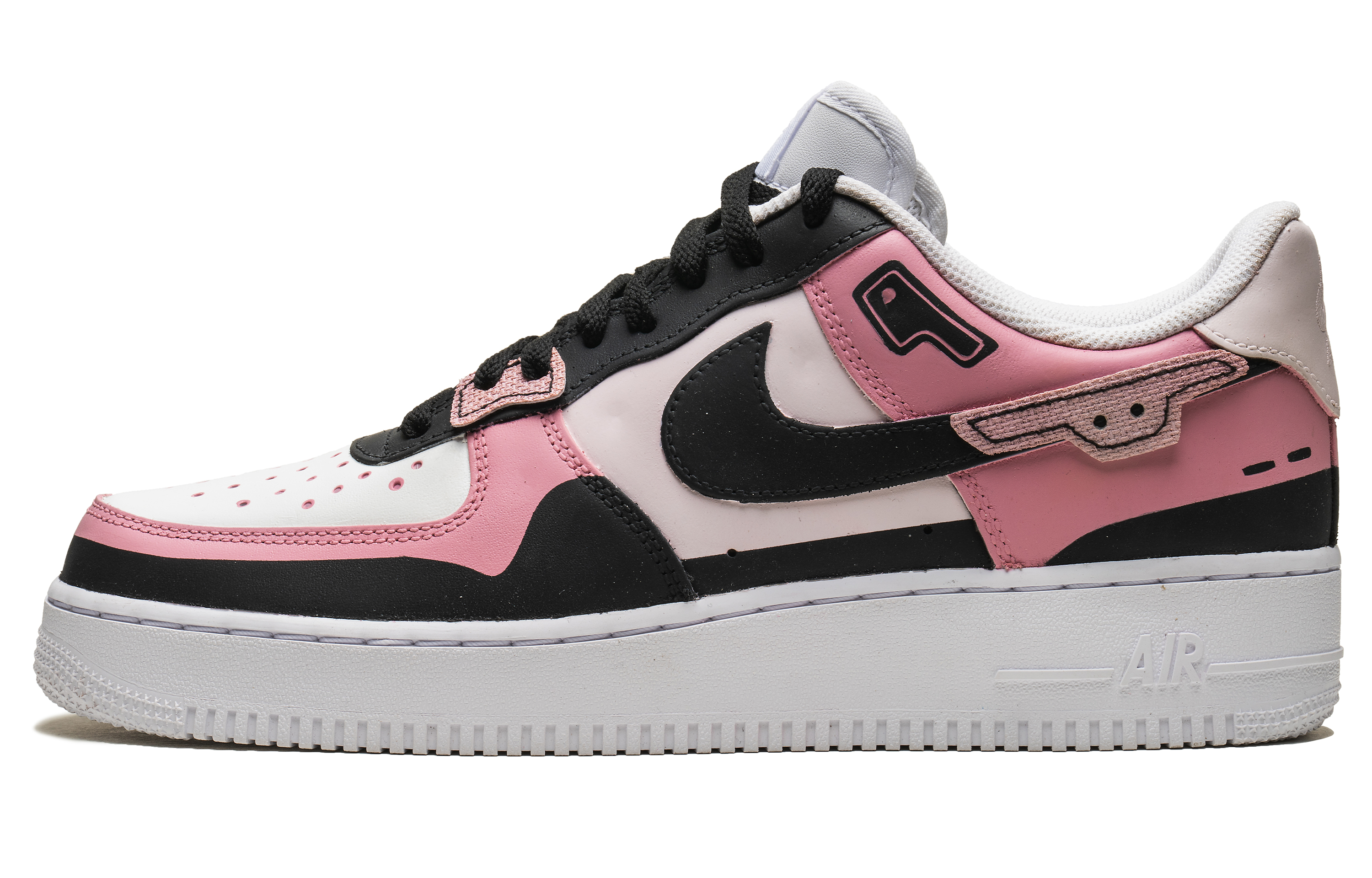 Order (W) 나이키 에어포스 1 로우 '학밤검정' (커스텀) CW2288-111(TeamB-霓裳夜行)