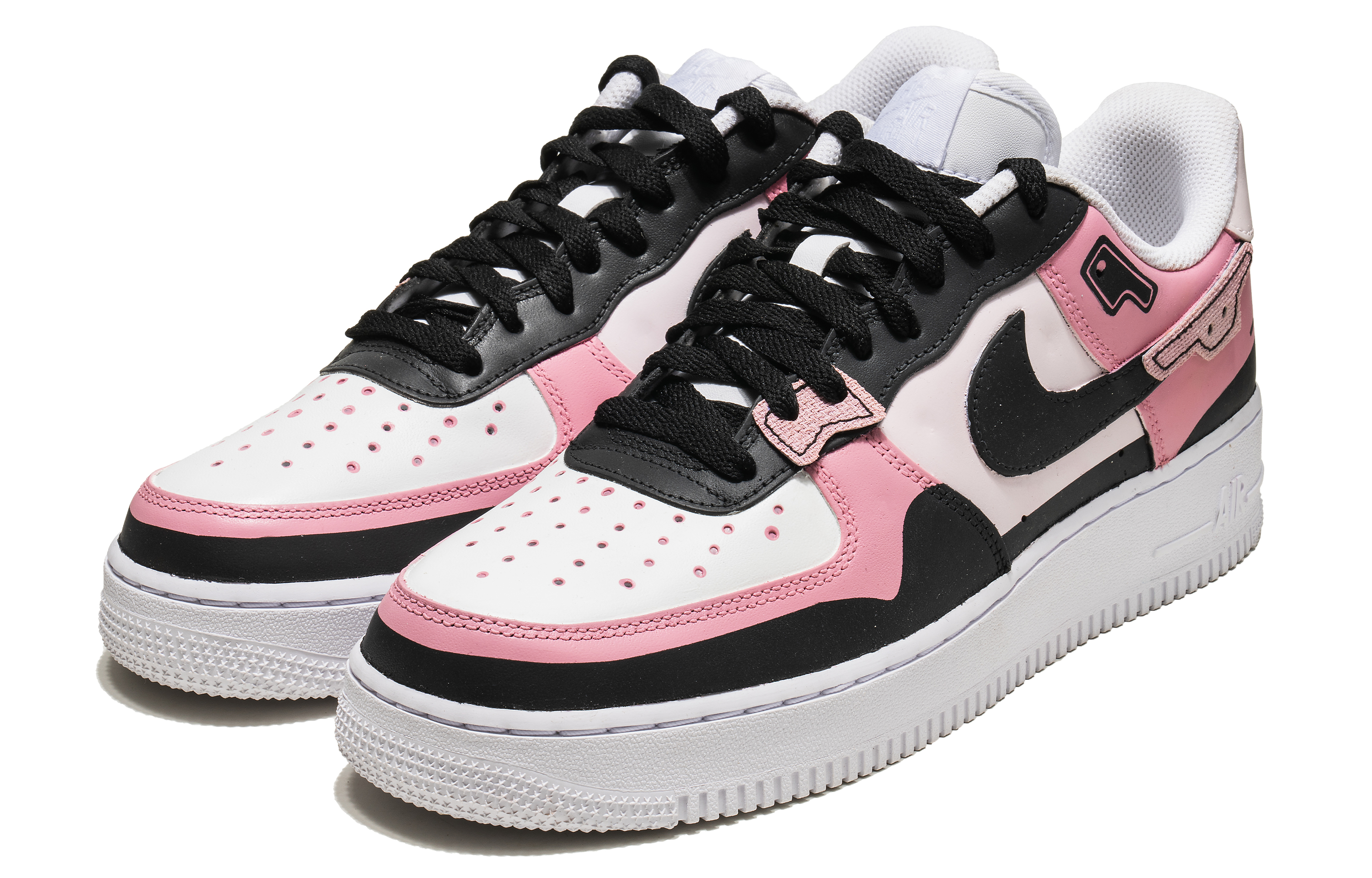 Shop (W) 나이키 에어포스 1 로우 '학밤검정' (커스텀) CW2288-111(TeamB-霓裳夜行)