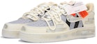 Lookbook 【定製球鞋】 Nike Air Force 1 Low 空軍一號 熱浪高街 貼標 條紋 做舊 復古 低筒 板鞋 女款 米白灰