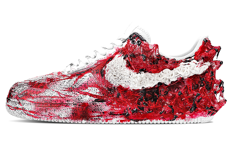 Buy (W) 나이키 에어포스 1 '이그 화산 검빨' (커스텀) DD8959-100(TeamY-女款克苏鲁神话黑红)