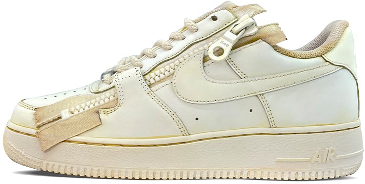 custom-shoes-women-nike-air-force-1-low-custom-zipper-distressed-beige