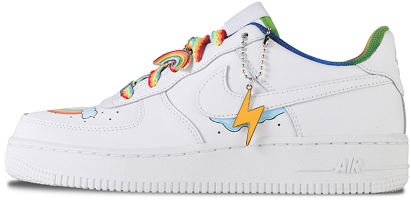 【定制球鞋】 Nike Air Force 1 Low 婚鞋 兔年主題 彩虹漸變主題 手繪浸染推薦 低幫 板鞋 女款 白紅藍 Buy 【定制球鞋】 Nike Air Force 1 Low 婚鞋 兔年主題 彩虹漸變主題 手繪浸染推薦 低幫 板鞋 女款 白紅藍