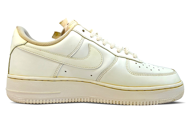 Order (W) [Sepatu Kustom] Nike Air Force 1 Low 'Custom Zipper Distressed Beige' DD8959-100(TeamFour-做旧风-米黄色)
