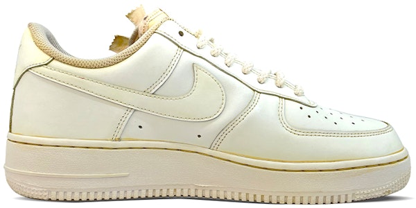 【定制球鞋】Nike Air Force 1 Low 空軍一號 改拉鍊 做舊風 浸染 縫紉 低幫 板鞋 女款 米黃色 Order 【定制球鞋】Nike Air Force 1 Low 空軍一號 改拉鍊 做舊風 浸染 縫紉 低幫 板鞋 女款 米黃色