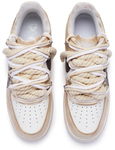 (W) カスタム エアフォース1 ロー "白茶" (カスタム AF1 白茶) DD8959-100(TeamR-女款''T10''深棕) Shop (W) カスタム エアフォース1 ロー "白茶" (カスタム AF1 白茶) DD8959-100(TeamR-女款''T10''深棕)