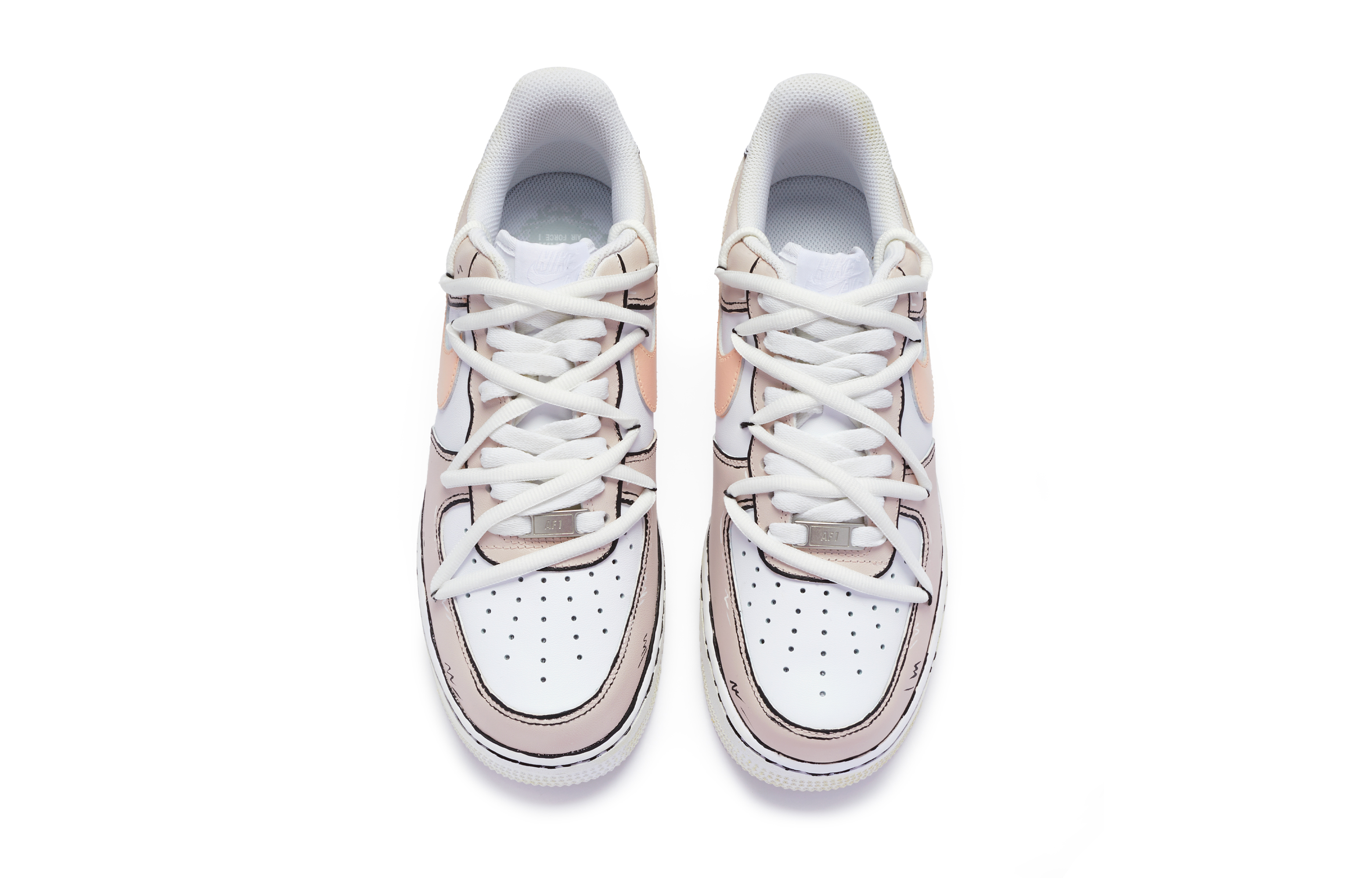 [Custom Shoes] (W) Nike Air Force 1 Low 'Custom Comic Pink' 圖 4