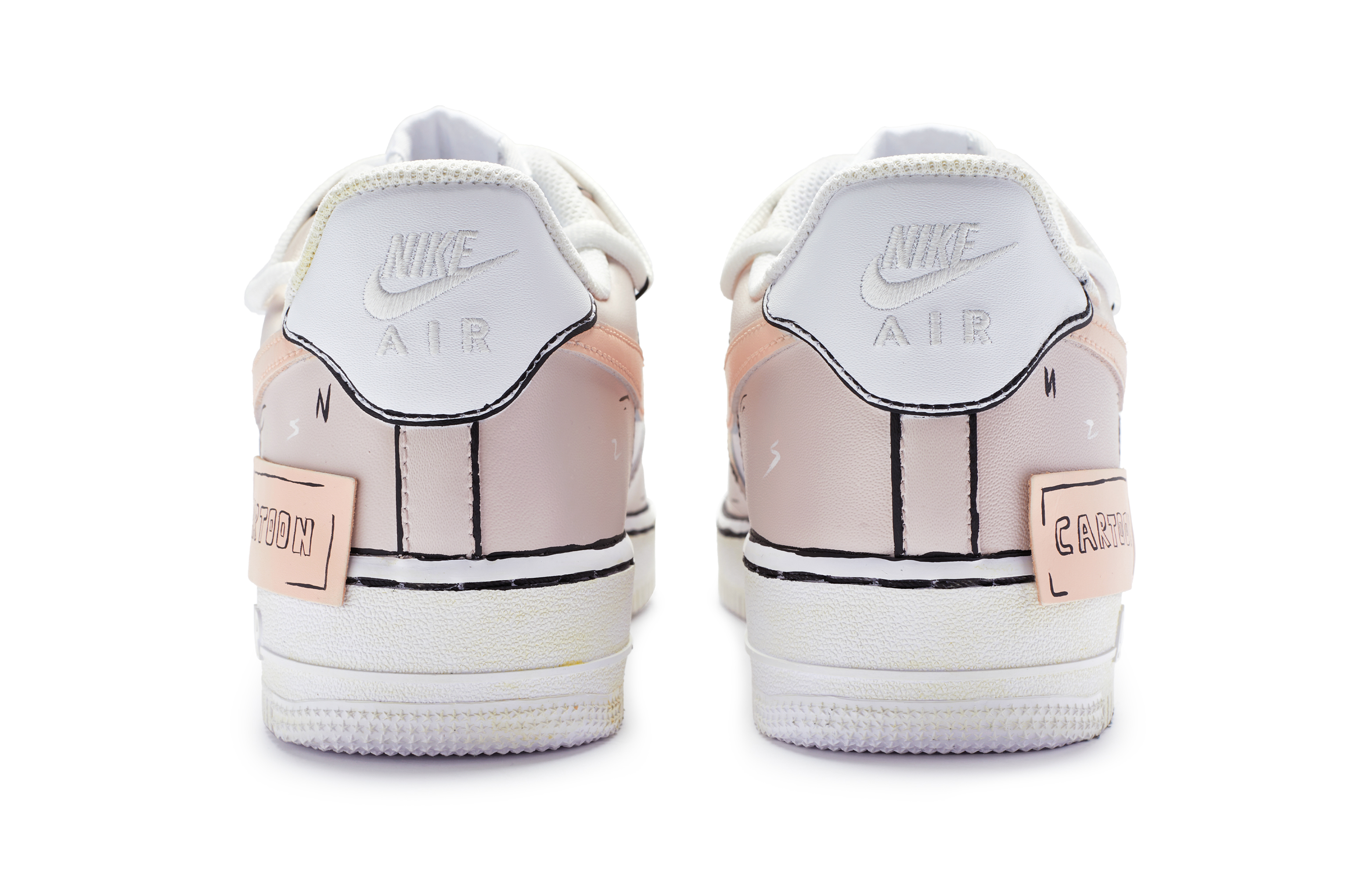 [Custom Shoes] (W) Nike Air Force 1 Low 'Custom Comic Pink' 圖 5