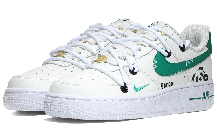 Lookbook (W) Zapatillas Nike Air Force 1 Low 'Panda Tierno Beige-Verde' DQ7582-101(Team10-可爱熊猫-QD)