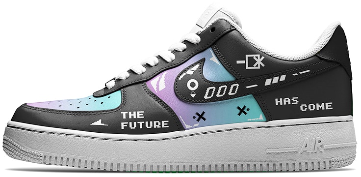 custom-shoes-women-nike-air-force-1-low-cyberpunk-future-game-pixel-cotton-candy-gradient-black-samurai