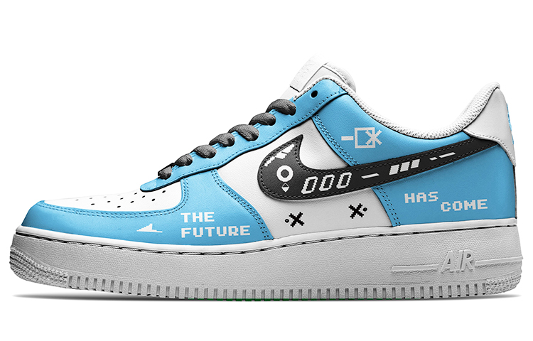 Buy (W) 나이키 AF1 로우 '사이버펑크 픽셀' (Nike AF1 Low 'Cyberpunk Pixel') 315115-112(TeamA-AF1女款赛博北卡蓝)