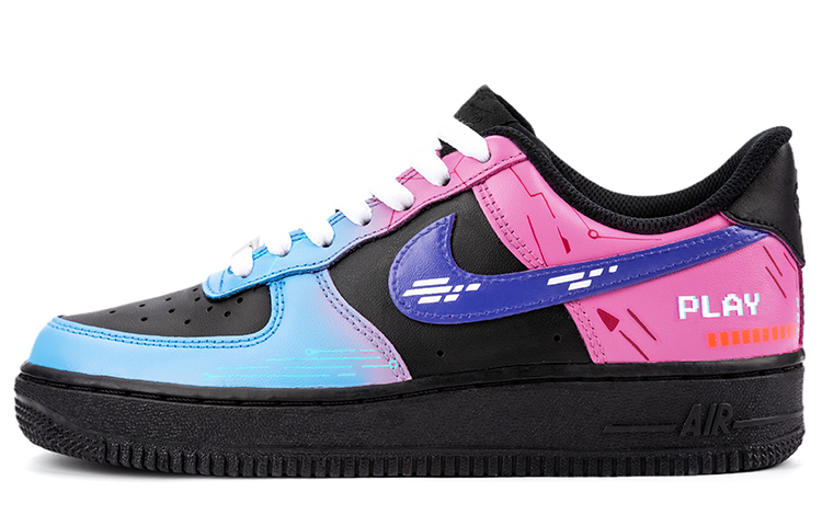 Buy (W) [Kasut Custom] Nike Air Force 1 Low 'Cyberpunk Neon' DD8959-001(Team18-AF1赛博电玩黑)