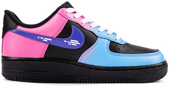 【定製球鞋】Nike Air Force 1 Low 空軍一號 遊戲主題 賽博朋克 電玩霓虹 未來科技 低幫 板鞋 女款 黑粉藍紫 Order 【定製球鞋】Nike Air Force 1 Low 空軍一號 遊戲主題 賽博朋克 電玩霓虹 未來科技 低幫 板鞋 女款 黑粉藍紫