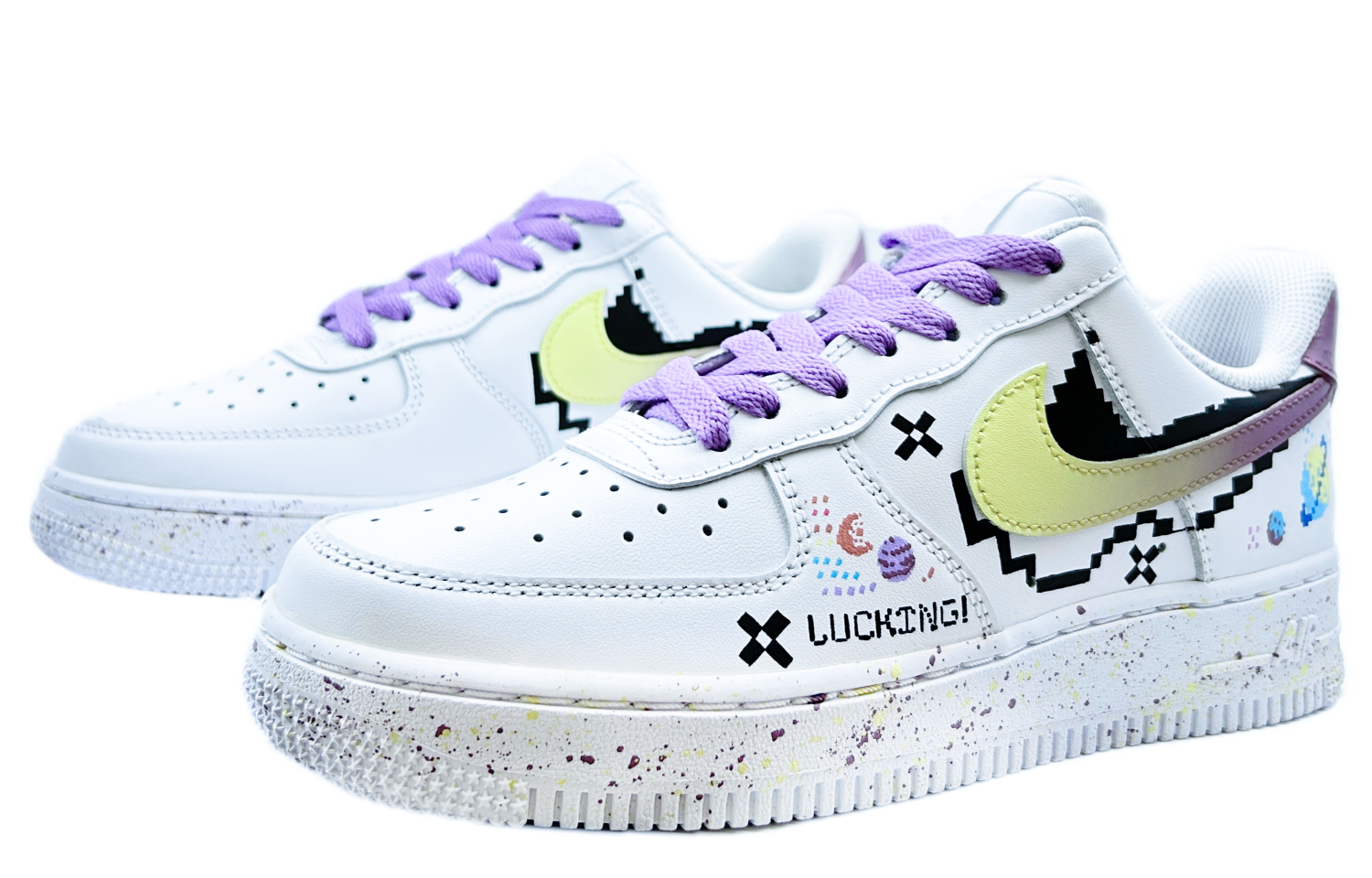 [Custom Shoes] (W) Nike Air Force 1 Low 'Cyberpunk' 圖 3