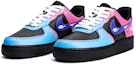 Lookbook 【定製球鞋】Nike Air Force 1 Low 空軍一號 遊戲主題 賽博朋克 電玩霓虹 未來科技 低幫 板鞋 女款 黑粉藍紫