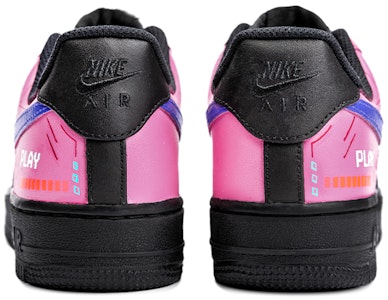 【定製球鞋】Nike Air Force 1 Low 空軍一號 遊戲主題 賽博朋克 電玩霓虹 未來科技 低幫 板鞋 女款 黑粉藍紫 Shop 【定製球鞋】Nike Air Force 1 Low 空軍一號 遊戲主題 賽博朋克 電玩霓虹 未來科技 低幫 板鞋 女款 黑粉藍紫