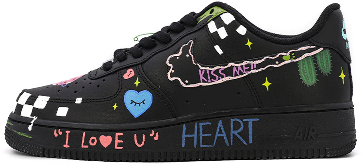 custom-shoes-women-nike-air-force-1-low-da-vinci-checkerboard