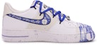 Order 【定制球鞋】 Nike Air Force 1 Low 達芬奇定制 夏日加州流體 情侶 低幫 板鞋 女款 白藍