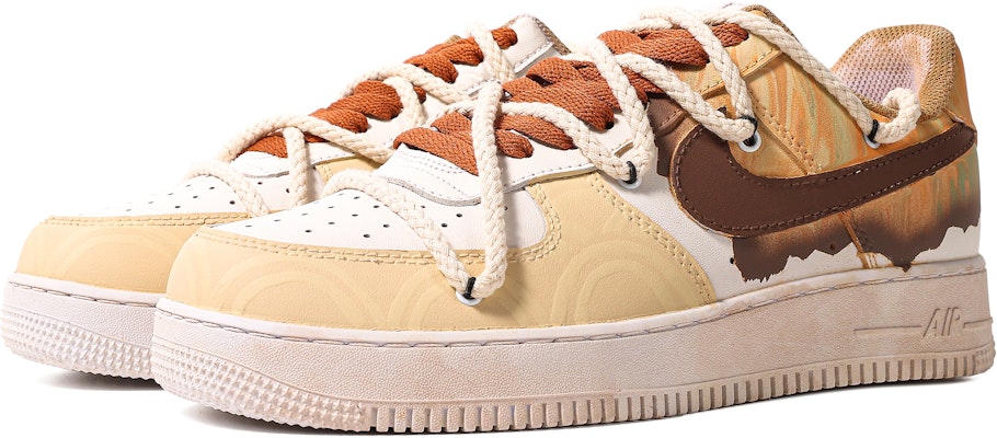 (W) Nike Air Force 1 Low "Da Vinci" Personalizadas Marrón DD8959-100(TeamM-女款三彩希音S-BOX) Lookbook (W) Nike Air Force 1 Low "Da Vinci" Personalizadas Marrón DD8959-100(TeamM-女款三彩希音S-BOX)