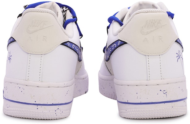 【定制球鞋】 Nike Air Force 1 Low 達芬奇定制 夏日加州流體 情侶 低幫 板鞋 女款 白藍 Shop 【定制球鞋】 Nike Air Force 1 Low 達芬奇定制 夏日加州流體 情侶 低幫 板鞋 女款 白藍