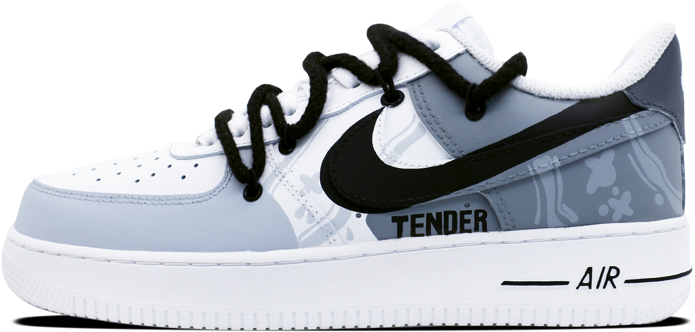 custom-shoes-women-nike-air-force-1-low-dark-glory-monochrome-deconstructed